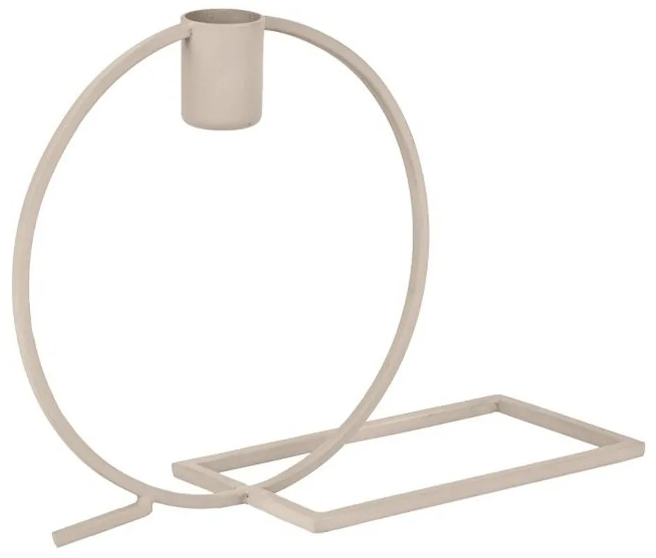 Κηροπήγιο Numazu Design 422024 22,5x7,5x15cm Beige Eglo Ατσάλι