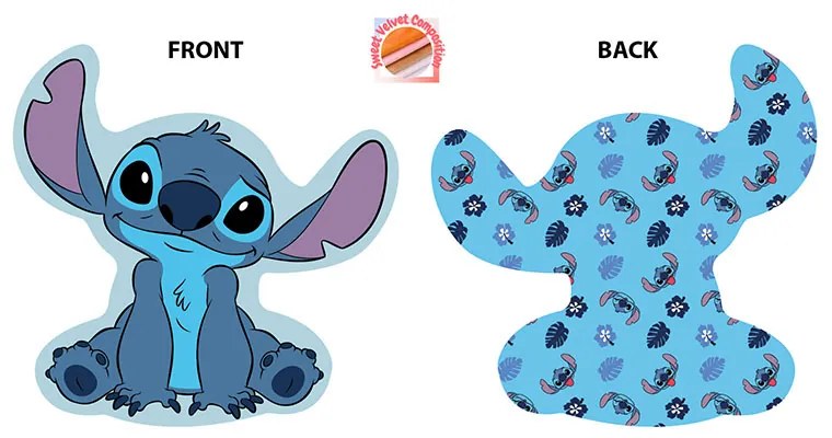 Διακοσμητικό Μαξιλάρι Βελουτέ 2 Όψεων Dimcol Stitch 684 Sky Blue 20cm