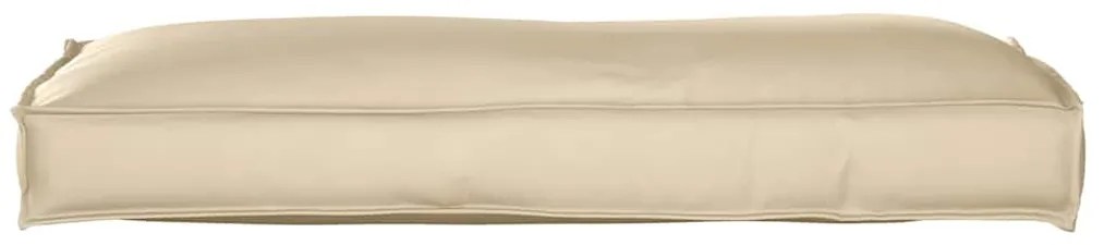vidaXL Μαξιλάρι παλέτας για πλάτη Μπεζ 120 x 40 x 12 cm Ύφασμα Oxford