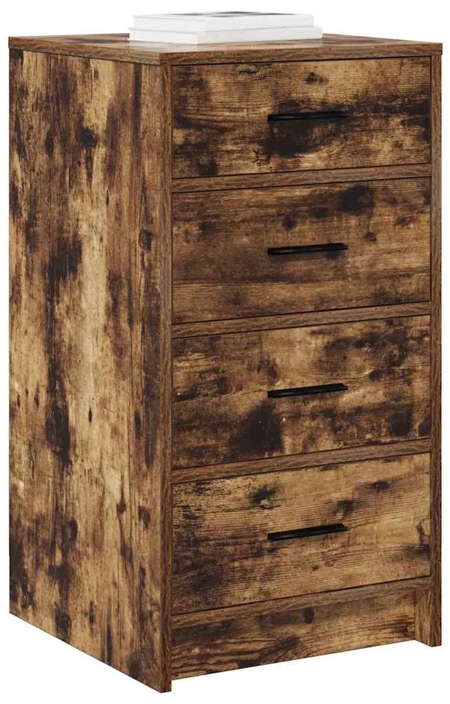 vidaXL Πλαϊνό γραφείο Καπνιστή δρυς 40 x 41 x 75 εκ Επεξεργασμένο ξύλο