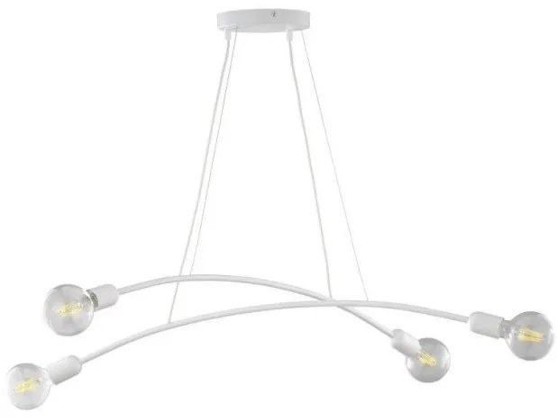 Κρεμαστό Φωτιστικό Οροφής τετράφωτο HELIX TK Lighting-2724-Μαύρο 2724