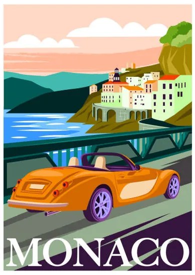 Εικονογράφηση Travel Destination Vector Poster, Rudzhan Nagiev