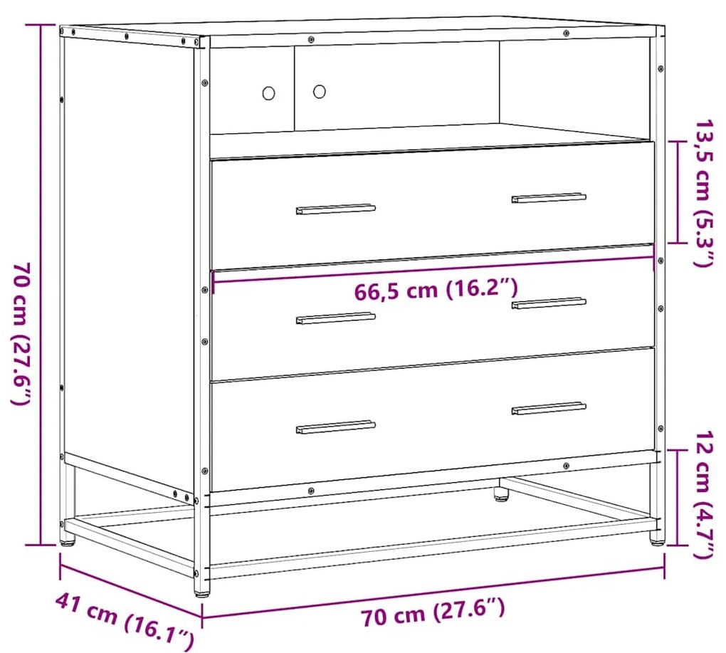 ΣΥΡΤΑΡΙΕΡΑ ΓΚΡΙ SONOMA 70X41X70 ΕΚ. ΑΠΟ ΕΠΕΞΕΡΓΑΣΜΕΝΟ ΞΥΛΟ 849087