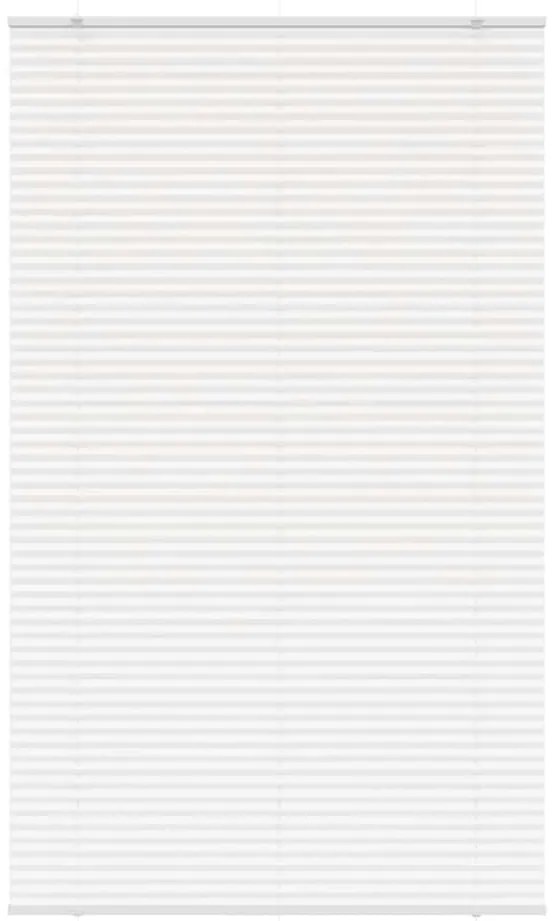 vidaXL Πλισέ περσίδα Λευκό 120x200 cm Πλάτος υφάσματος 119,4 cm