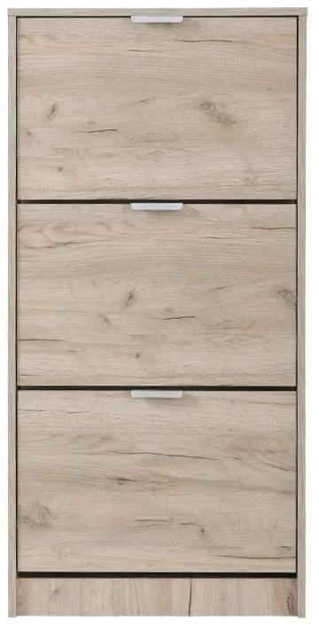 Παπουτσοθήκη Base 13 Γκρί Δρύς 58x18x119 εκ. 58x18x119 εκ.