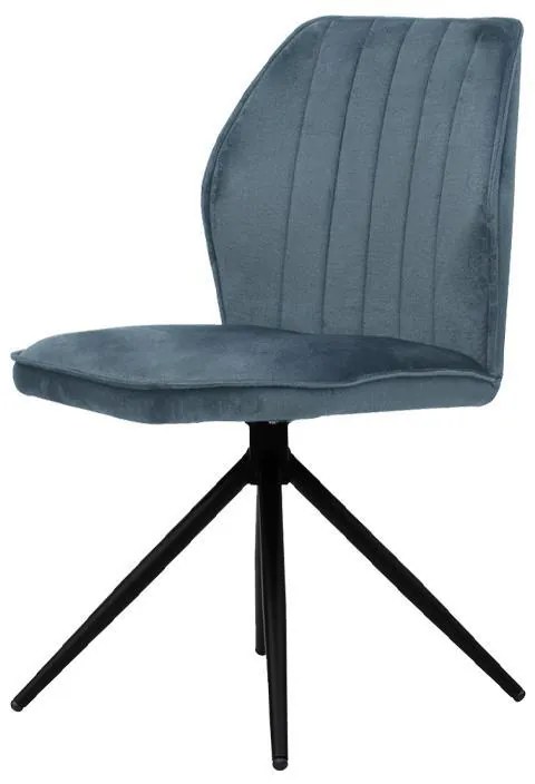 Καρέκλα Τραπεζαρίας Arleta Μεταλλική Fylliana Σιέλ 52x46x91εκ. 2αδα 52x46x91 εκ.
