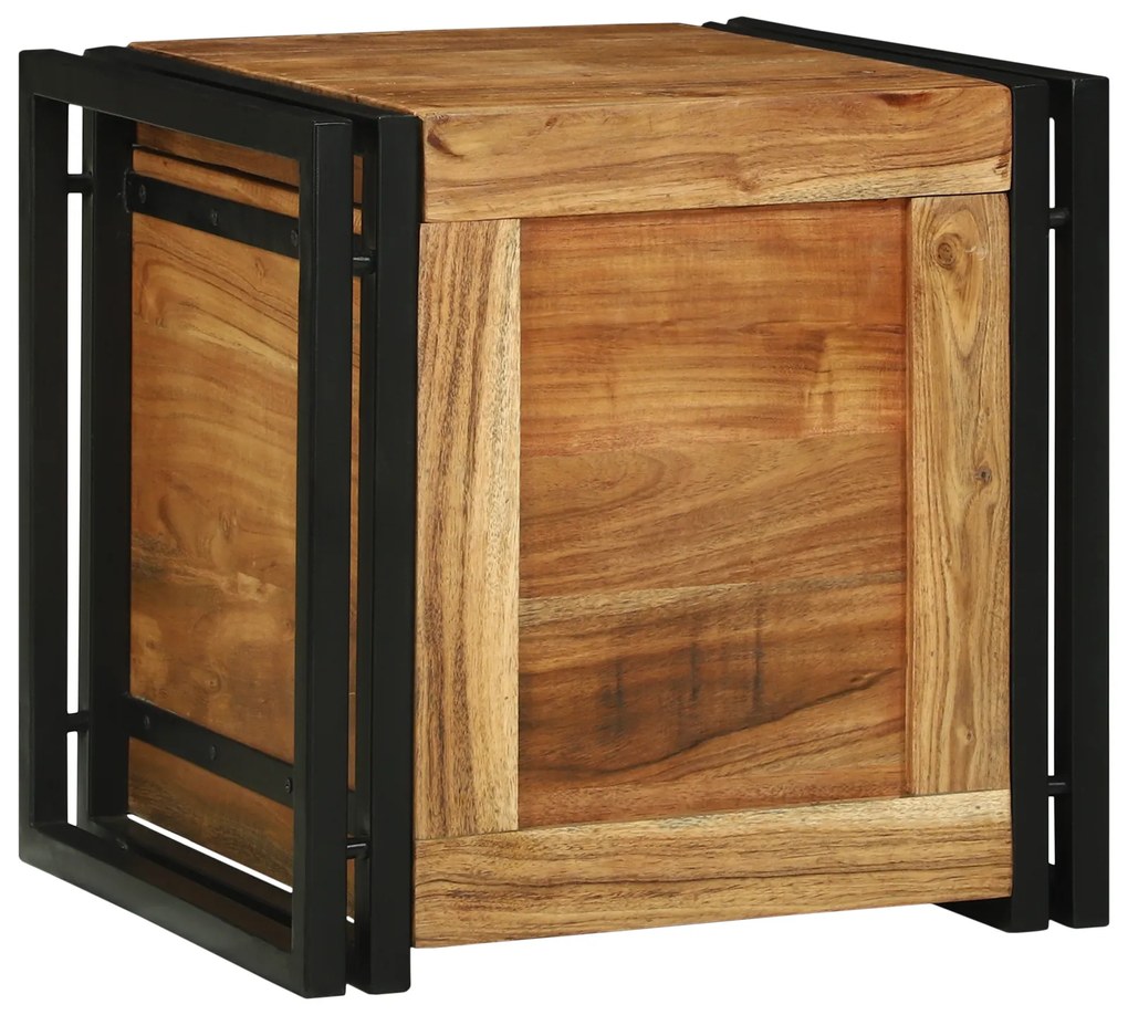 vidaXL Αποθηκευτικές Κάσες Καστανό 40 x 40 x 40 cm Μασίφ ξύλο ακακίας