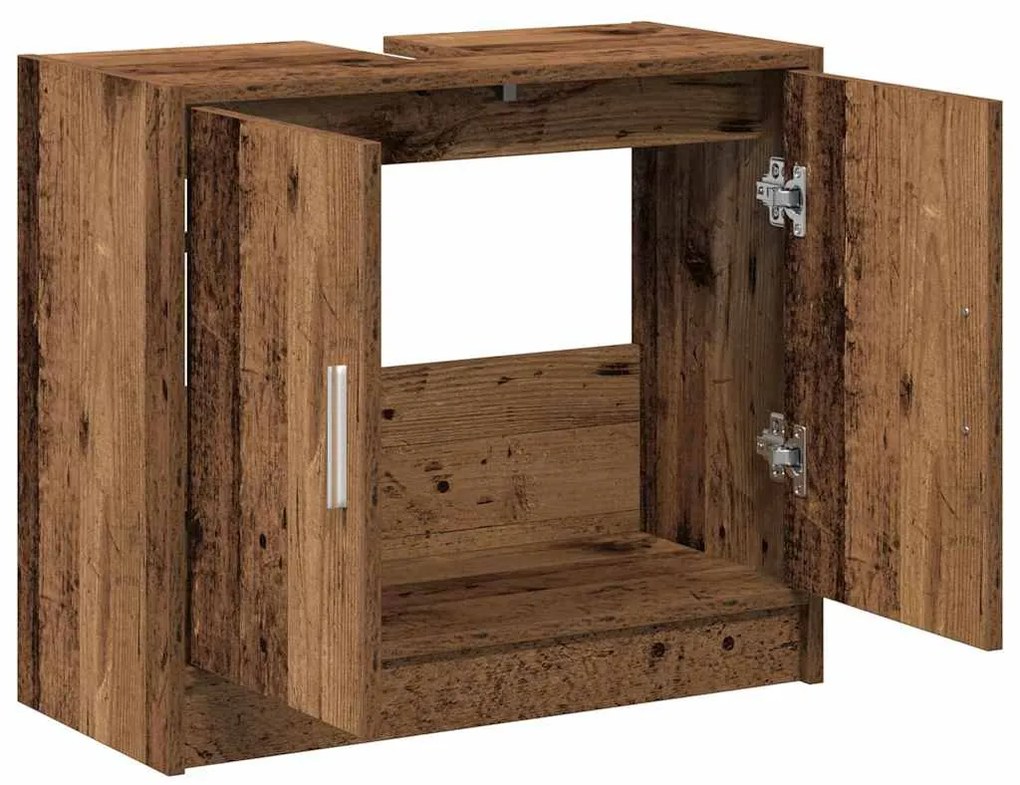 vidaXL Ντουλάπα Νιπτήρα Παλιό Ξύλο 63 x 29 x 55 cm Επεξεργασμένο ξύλο