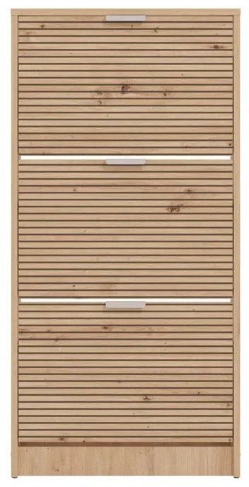 Παπουτσοθήκη Base 13 Artisan Oak με Μαύρες Γραμμές 58x18x119εκ. 58x18x119 εκ.