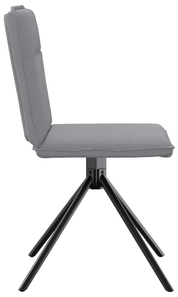 Καρέκλες Τραπεζαρίας 4 τεμ Αν. Γκρι Υφασμάτινες 3315332