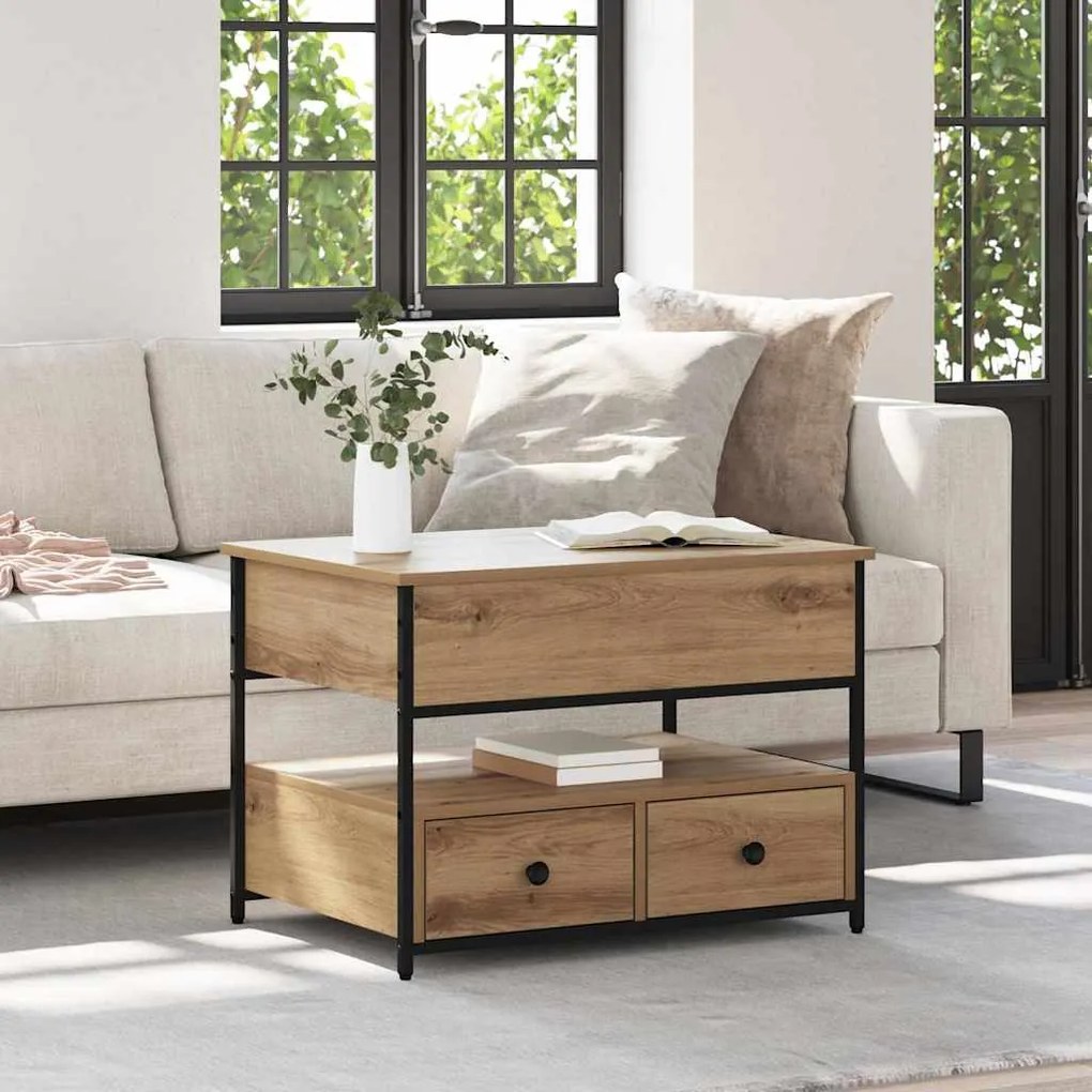 Τραπεζάκι σαλονιού με συρτάρι Artisan Oak 70 x 50 x 54.5 εκ