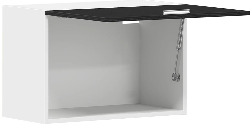 vidaXL Μαύρο Ράφι Τοίχου - 60x31x60 εκ., Από Επεξεργασμένο Ξύλο
