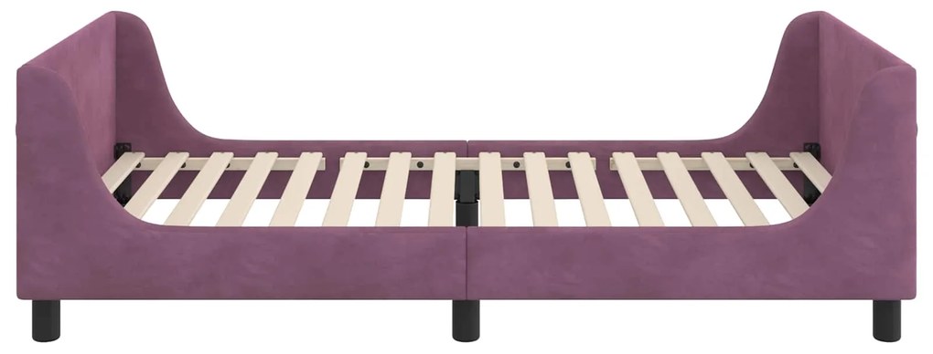 vidaXL Κρεβάτι Παιδικής Κρεβατοκάμαρας με Κεφαλάκι Μοβ 80 x 200 cm