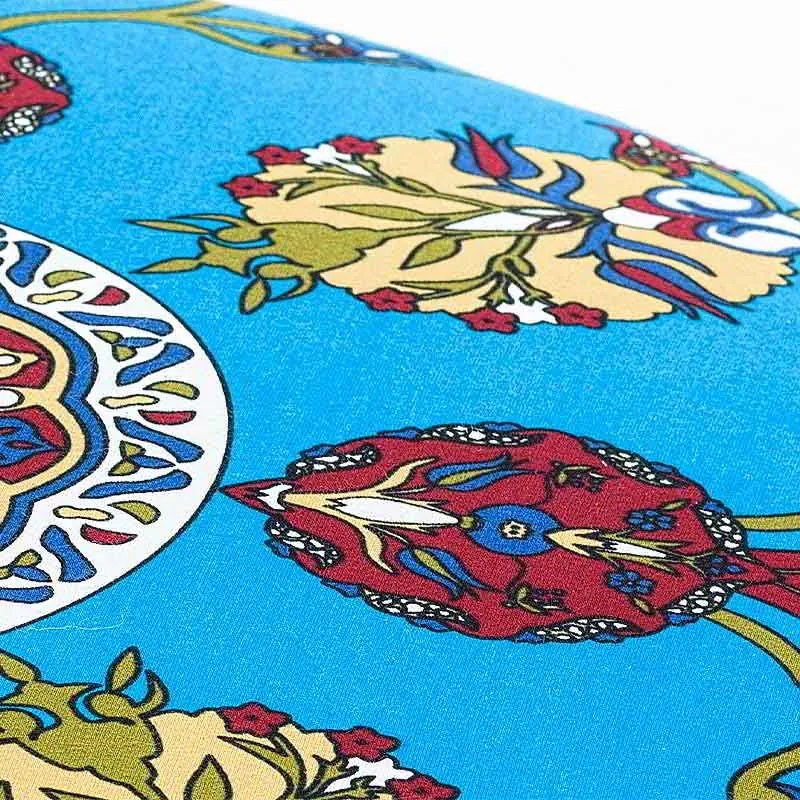 Σκαμπώ Torino Megapap βελούδινο πολύχρωμο 65x65x40εκ.