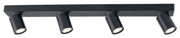 Φωτιστικό Οροφής Σποτ RA304S76BK 4XGU10 76Χ7Χ11 Black Aca Decor Aluminium