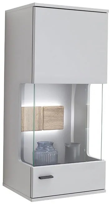Dakar Κρεμαστή Βιτρίνα Γκρι 45x37x99