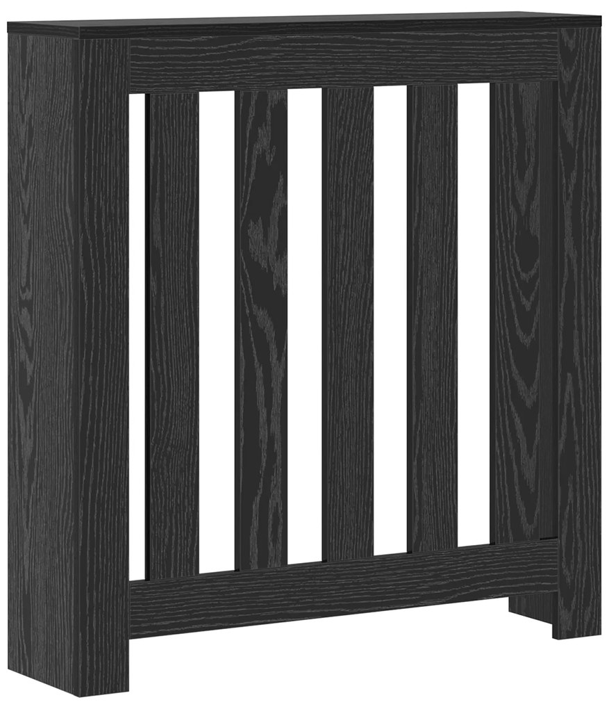 vidaXL Καλύμμα καυστήρα Μαύρη Δρυ 78x20x82 εκ. Επεξεργασμένο ξύλο