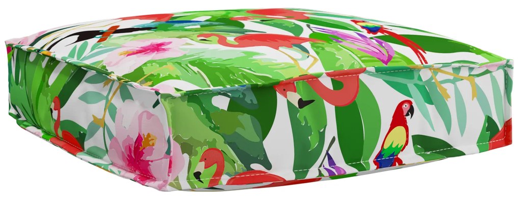 vidaXL Μαξιλάρι παλέτας για κάθισμα Floral Πολύχρωμο 60 x 60 x 12 cm