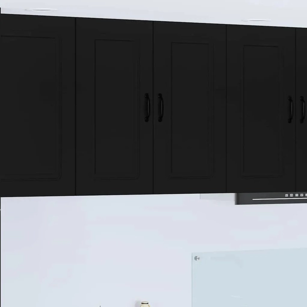 vidaXL Ντουλάπα Κουζίνας με αποθήκευση Kalmar Μαύρο 80 x 31 x 80 εκ.