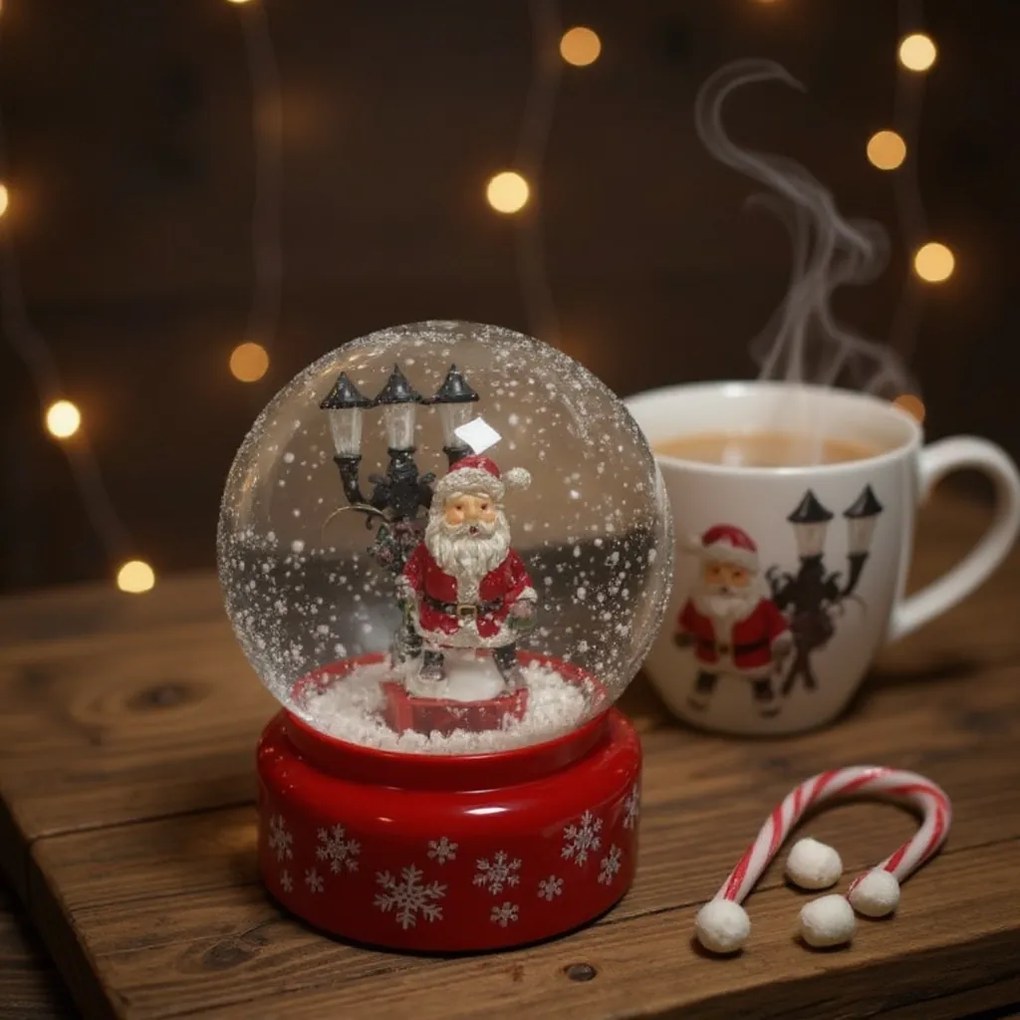 Φανάρι χιονόμπαλα με ήχο και φως