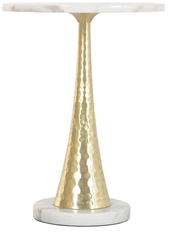 Βοηθητικό Τραπέζι Home ESPRIT Λευκό Χρυσό 41 x 41 x 53 cm