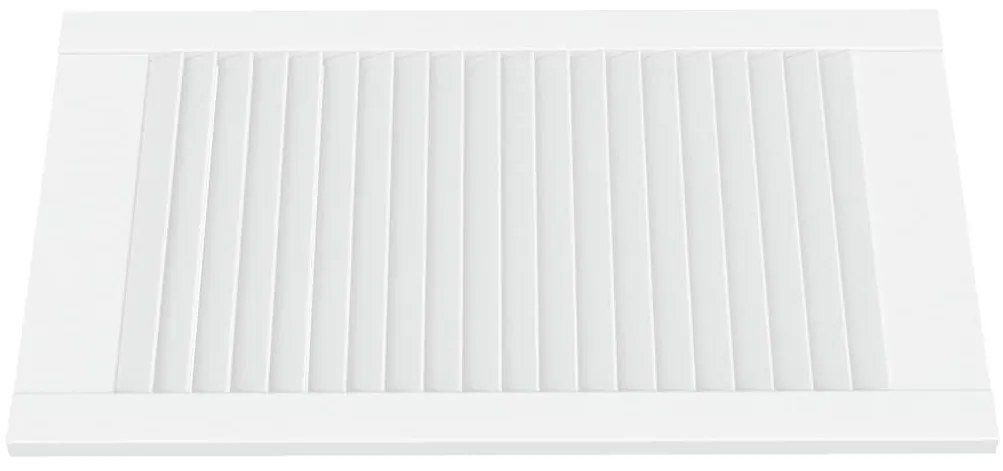 vidaXL Πορτάκια με Περσίδες 2 Τεμ. Λευκά 69x39,4εκ Μασίφ Ξύλο Πεύκου