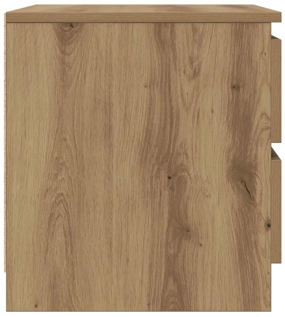 vidaXL Κομοδίνο Αρτισιανή Δρυς 50x40x43.5 εκ. από Επεξεργασμένο Ξύλο