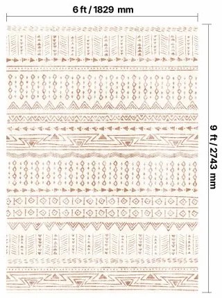 VEVOR Large Area Rug 6x9 ft Anti-Skid and Tear-Resistant Floor Mat Modern Beige