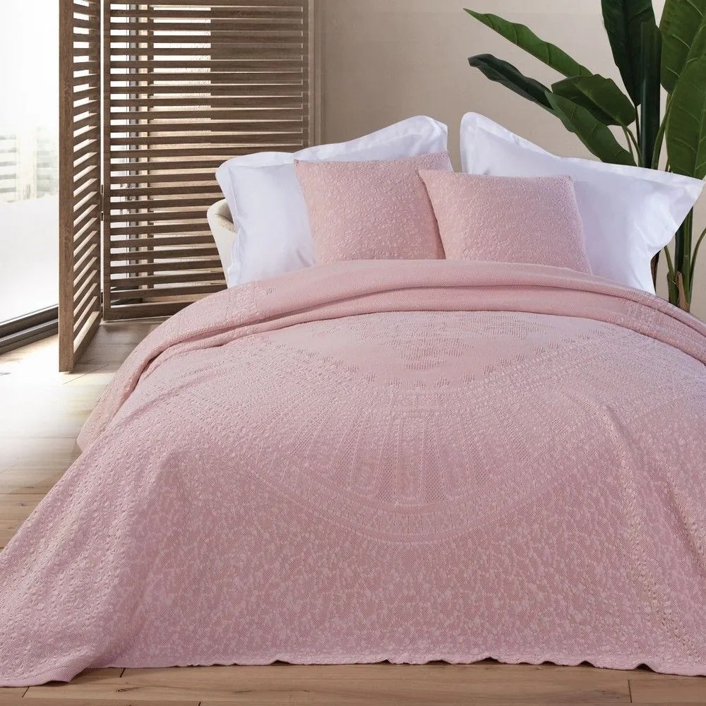 Μαξιλαροθήκη Διακοσμητική Valencia Pink Nef-Nef 50X50 100% Cotton