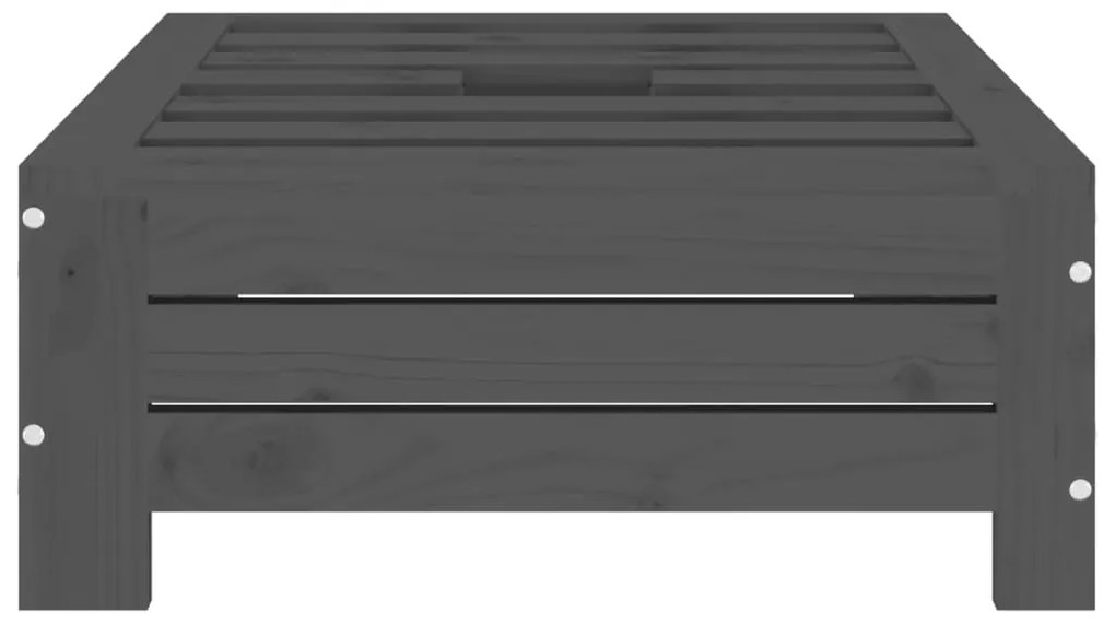 vidaXL Κάλυμμα Βάσης Ομπρέλας Γκρι από Μασίφ Ξύλο Πεύκου