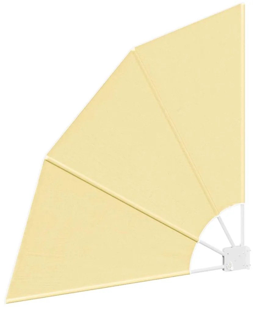 vidaXL Αδιάφανο σκίαστρο μπαλκονιού Άμμος 115 x 115 εκ Πολυεστέρας