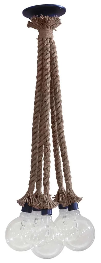 Φωτιστικό Οροφής Πολύφωτο UT-5 31-0195  Brown Rope