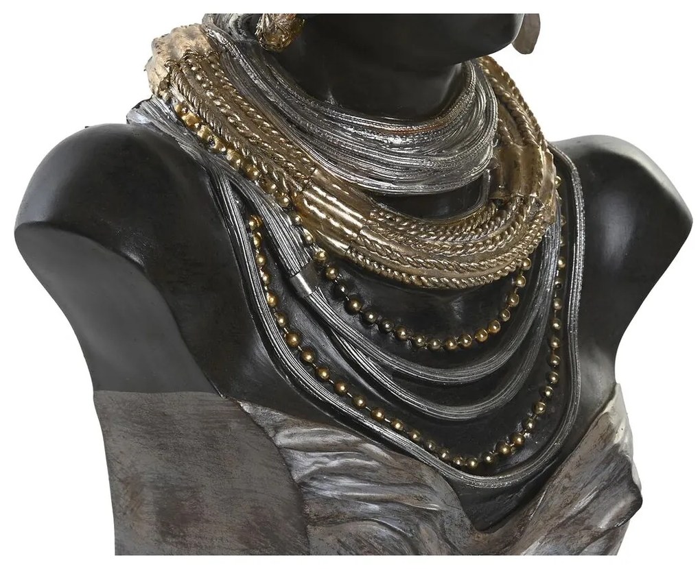 Διακοσμητική Φιγούρα DKD Home Decor 26 x 17 x 40 cm Μαύρο Μπεζ Αποικιακό Αφρικάνα (x2)