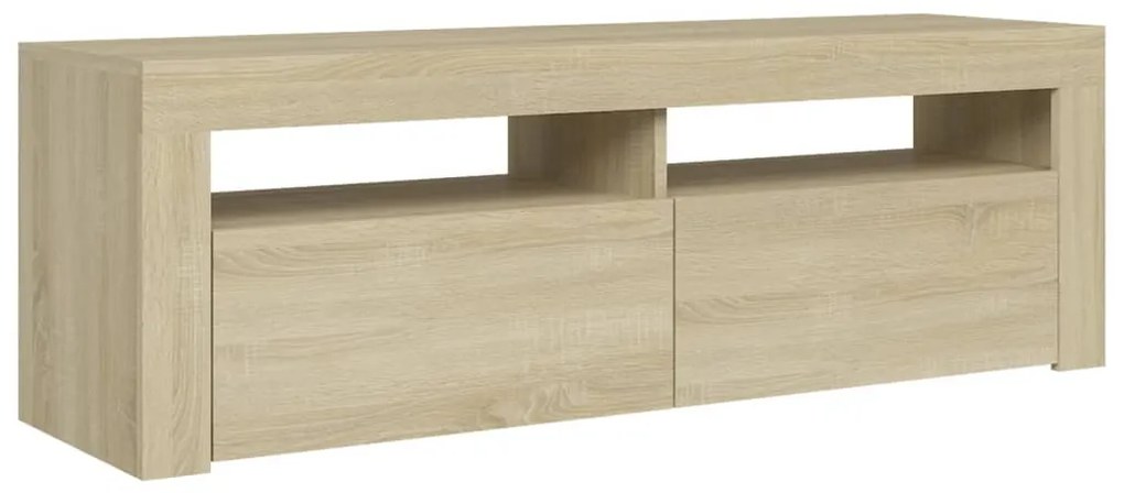 Έπιπλο Τηλεόρασης με LED Sonoma Δρυς 120x35x40 εκ. 804313
