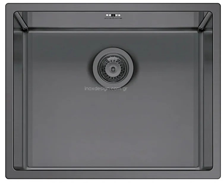Pyramis Astris Colora Νεροχύτες Gun Metal 50x40x20 (101055801)