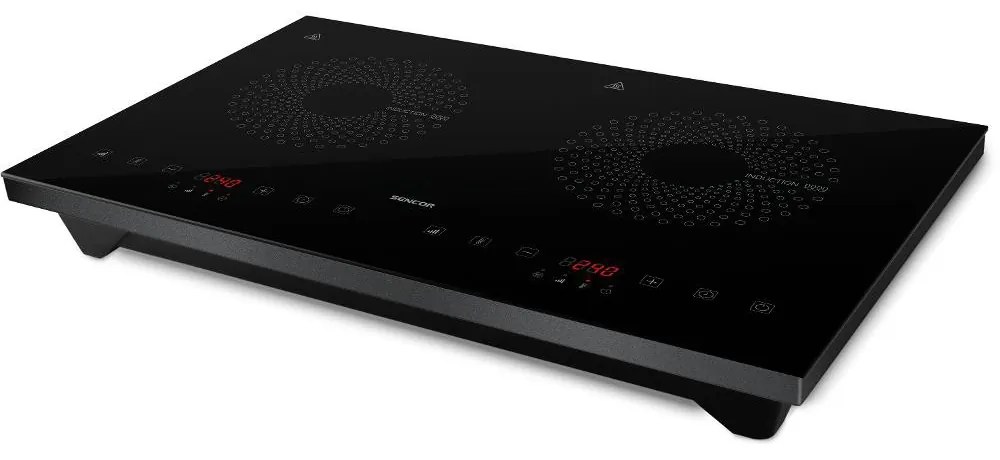 Φορητή Επαγωγική Εστία Sencor SCP 4601GY Διπλή TouchControl 3400W 12-26cm Μαύρη