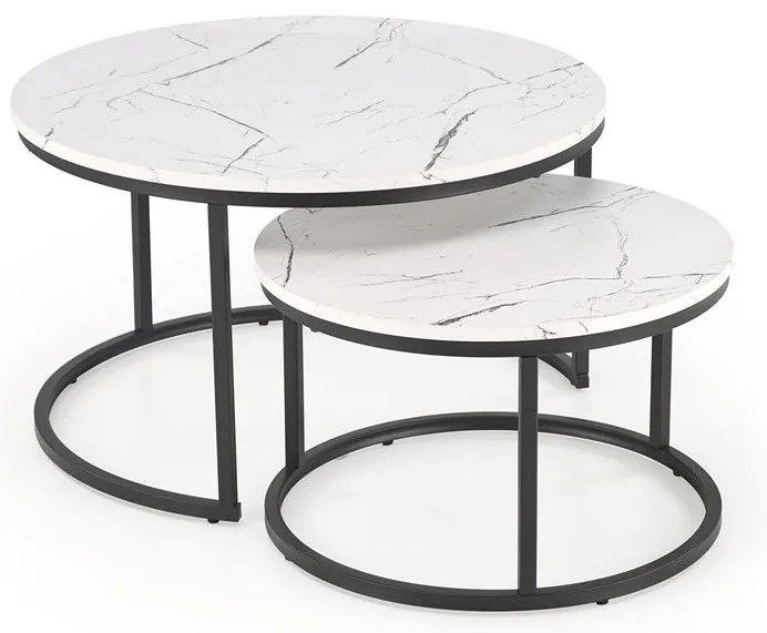 Uni 2 Τραπεζακι Σαλονιου Γκρι Μαρμαρο 120x60x45