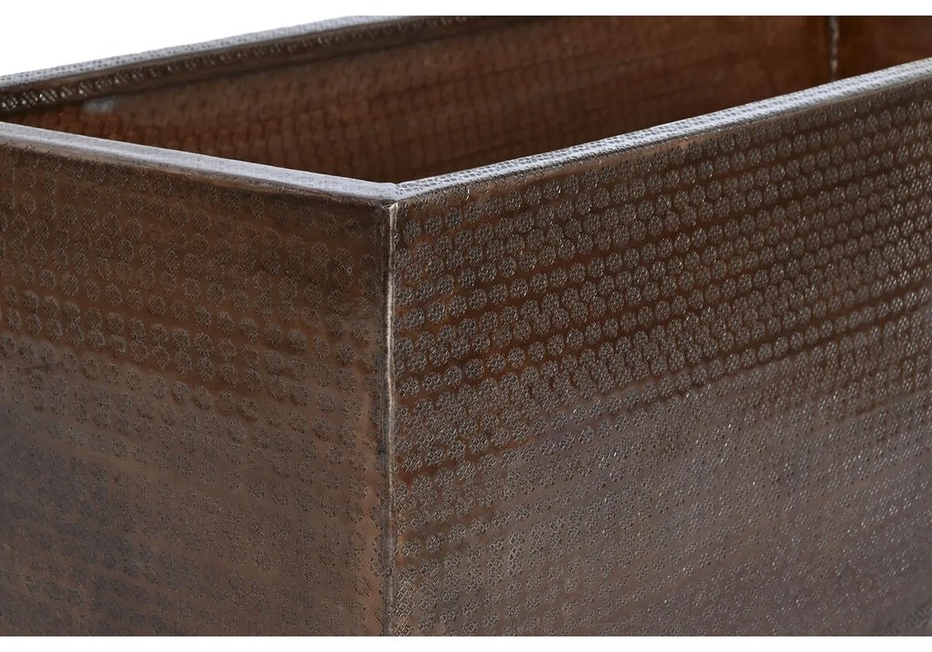 Σετ ζαρντινιέρων Home ESPRIT Χρυσό Αλουμίνιο 100 x 43 x 40 cm