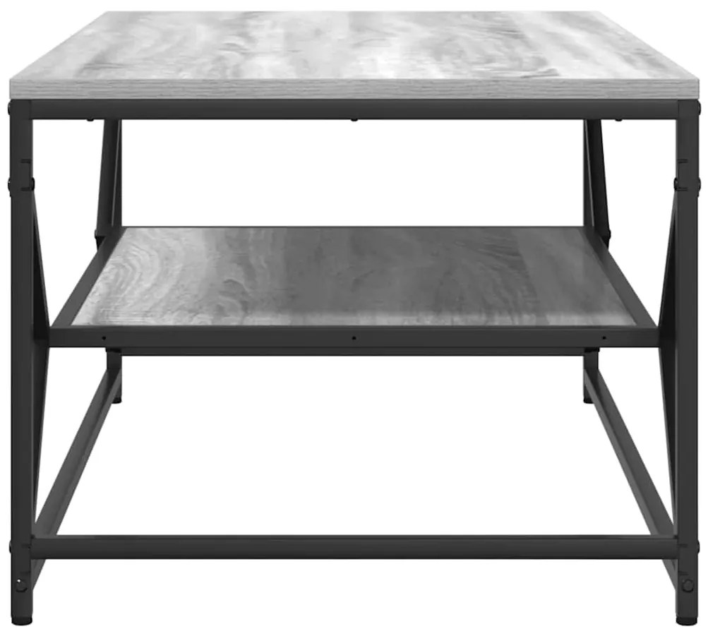 vidaXL Τραπεζάκι σαλονιού Γκρι sonoma 90 x 50 x 40 cm