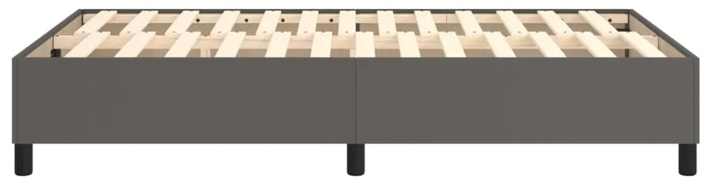 vidaXL Πλαίσιο Κρεβατιού Γκρι 120 x 200 εκ. από Συνθετικό Δέρμα