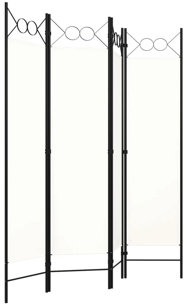 vidaXL Διαχωριστικό Δωματίου με 4 Πάνελ Λευκό 160 x 180 εκ.