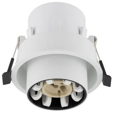 Σποτ Φωτιστικό Χωνευτό Στρογγυλό GU10 10W IP20 Mono Slide Nowodvorski-10796-Μαύρο-Λευκό 10796