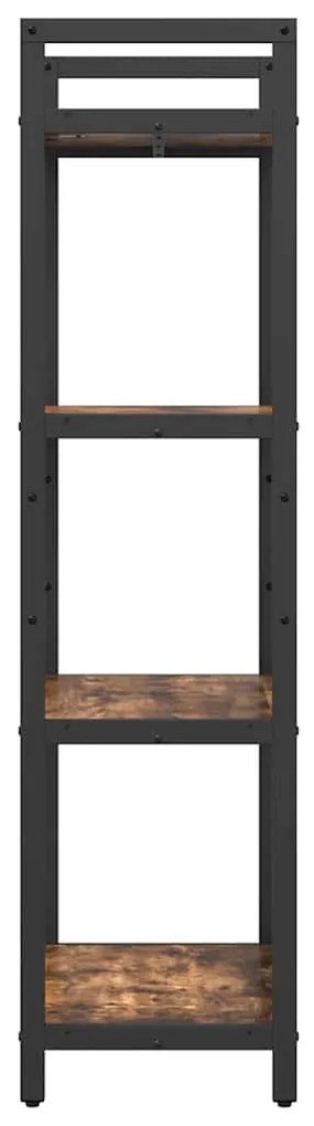 vidaXL Ράφι Βιβλίων Καπνιστό Δρύς 56 x 34 x 133,5 εκ