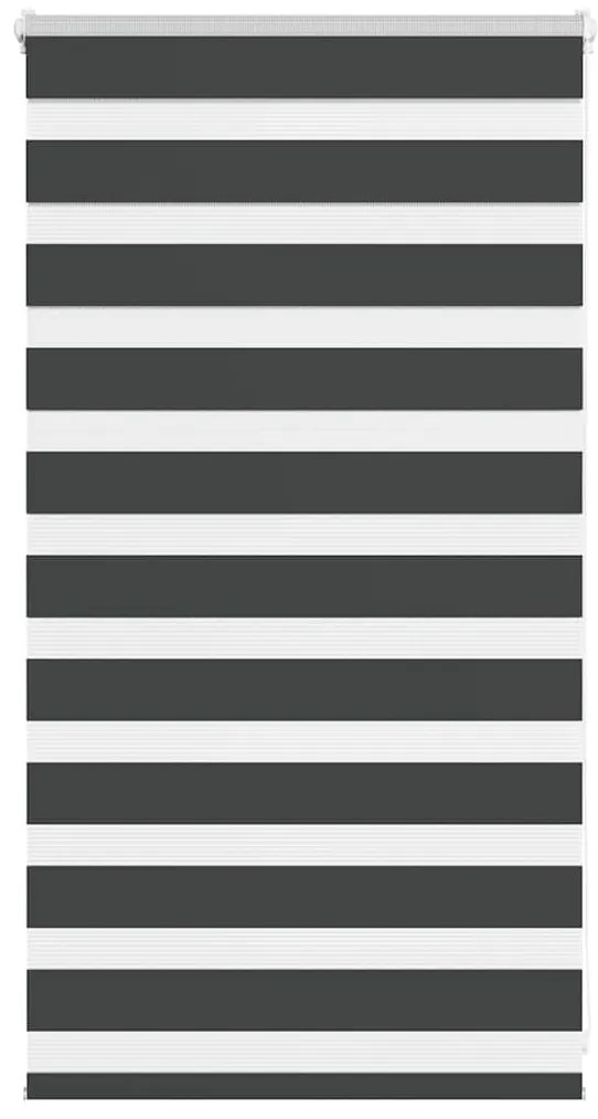 vidaXL Ζέβρα τυφλή Μαύρο Πλάτος υφάσματος 70,9 εκ. Πολυεστέρας