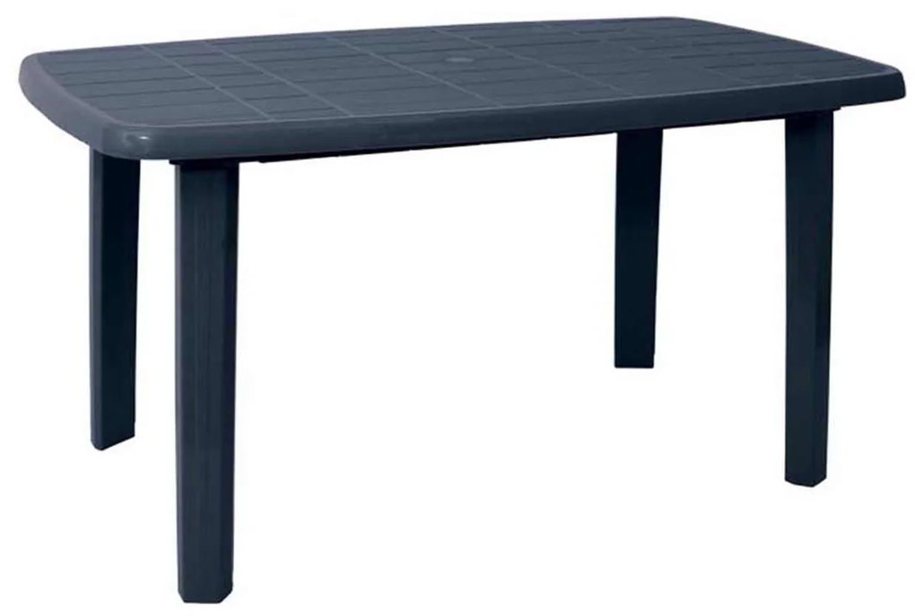 Τραπέζι 140x80cm SORRENTO Oval Πλαστ.Ανθρακί