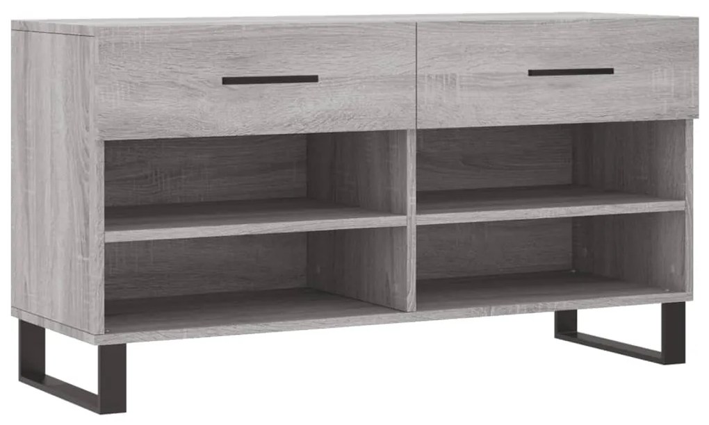 vidaXL Παπουτσοθήκη Γκρι Sonoma 102x35x55 εκ. από Επεξεργασμένο Ξύλο
