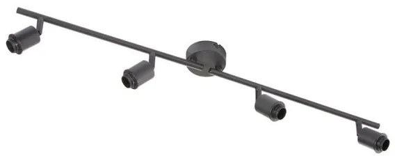 Σώμα Σποτ Φωτιστικού Οροφής Μαύρο 4xE14 10W 70825 Fischer Honsel-70825-Μαύρο 70825