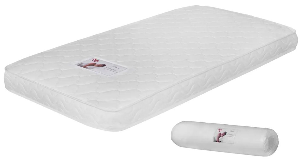 ΣΤΡΩΜΑ ΜΕ FOAM ΧΩΡΙΣ ΕΛΑΤΗΡΙΑ JORDY 90X190 HM374.01  (ROLL PACKING) ΛΕΥΚΟ