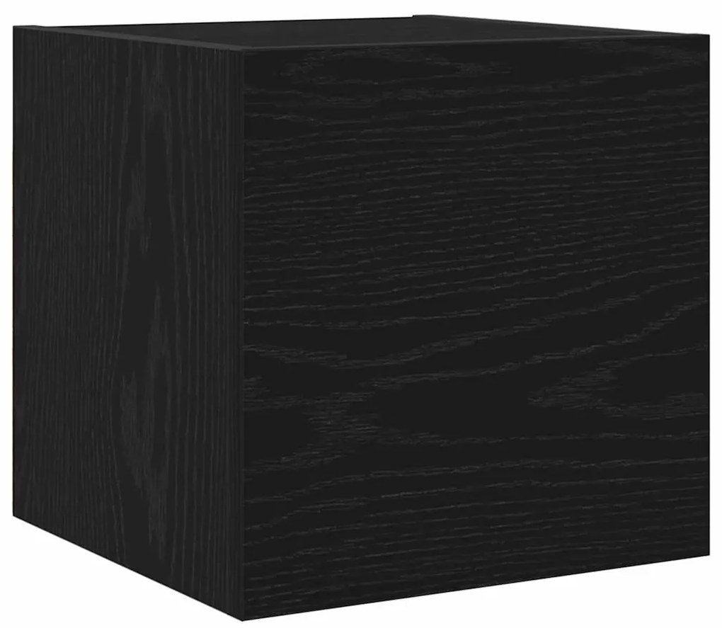 vidaXL Σετ επίπλου τηλεόρασης 3 pcs Μαύρη Οξυά Επεξεργασμένο ξύλο