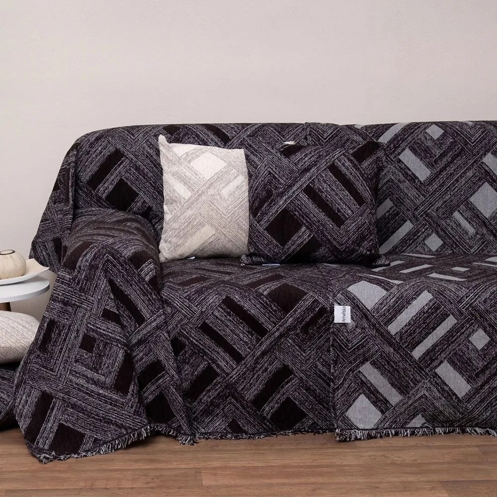 Ριχτάρι 1448 Black Anna Riska Πολυθρόνα 180x180cm Chenille